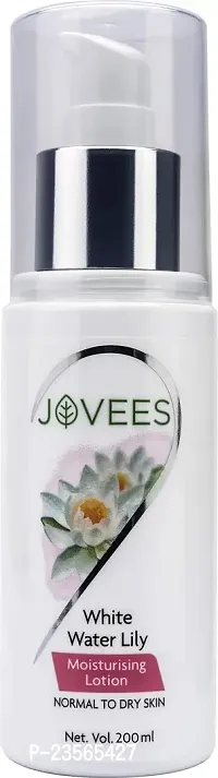 Jovees Herbal White Water Lily Moisturising Lotion | For Normal to Dry Skin | Lightweight, Non-Sticky, Optimum Moisturization | 100% natural ingredients | 200ML New-thumb0