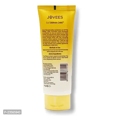 Jovees Herbal Sun Derma Care Lotion SPF 50 PA+++ Broad Spectrum | Oil Free | Quick Absorption | Lightweight |UVA  UVB Protection | For oily and sensitive skin | Paraben And Alcohol Free | 100ML-thumb2
