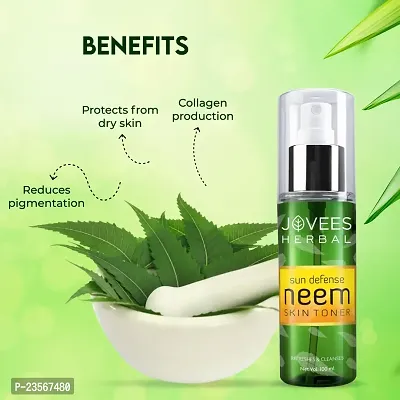 Jovees Herbal Sun Defence Neem Skin Toner | Prevents Dry Skin | Pore Tightening | For Protection Against Sun Damage  Tanning 100ML (Pack of 2)-thumb5