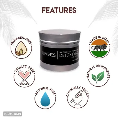 Jovees Activated Charcoal Detoxifying Face Masque, 100g-thumb3