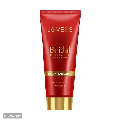 Jovees Herbal Bridal Face Cream | For Natural Glow and Brightness | Ultra Radiance, Hydrated and Flawless skin |Daily Use | For All Skin Types | Paraben and Alcohol Free | 60 GM
