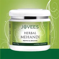 Jovees Herbal Mehandi for Natural Color | 100% Herbal with Henna  Brahmi- 150 g-thumb2