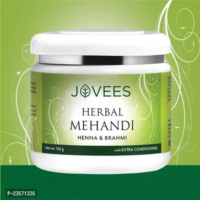 Jovees Herbal Mehandi for Natural Color | 100% Herbal with Henna  Brahmi- 150 g-thumb3