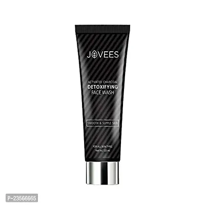 Jovees Herbal Activated Charcoal Detoxifying Face Wash For Men/Women | Anti Pollution, Deep Pore Cleansing, Oil Control, Removes Dirt  Impurities | Paraben  Alcohol Free | 120 ML (Pack of 1) New