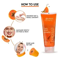 Jovees Herbal Papaya Face Wash For Women/Men | Brightening and Glowing Skin | Removes Pigmentation and Dark Spots | For All Skin Types 120 ML (Pack of 2)-thumb4