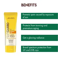 Jovees Herbal Sun Guard Lotion SPF 60 PA++++ | 3 in 1 Matte Lotion | Daily Use, UVA/UVB Protection, Moisture Balance, Even Tone Skin | Boot star 4 Rating | For Women/Men 50 ML (Pack of 2)-thumb2