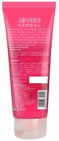 Jovees Herbal Strawberry Face Wash with Strawberry Extracts | For Normal to Dry Skin | For Women/Men | For Hydrating  Glowing Skin 120 ml-thumb1