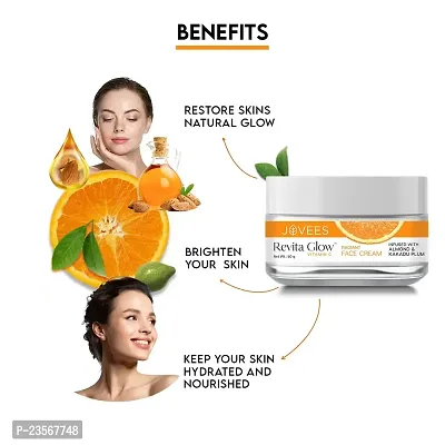 Jovees Herbal Vitamin C Face Cream 50g | Revita Glow | Vitamin C Radiant Face Cream | Infused with Kakadu Plum and Almonds-thumb4