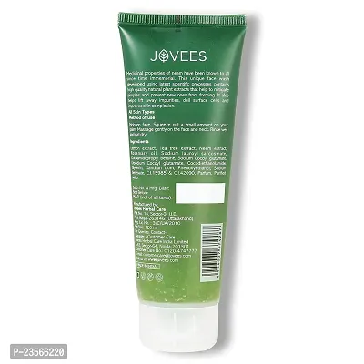 Jovees Herbal Neem Face Wash For Acne and Pimple Care | For Men/Women | Bright, Clear and Glowing Skin | Paraben and Alcohol Free | 120 ML (Pack of 1)-thumb2