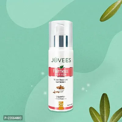 Jovees Herbal Sunscreen Fairness Lotion SPF 25 | For Women/Men | UV Protection, Water Resistant, Brightening and Moisturizing Lotion | Paraben and Alcohol Free | 100ML-thumb3