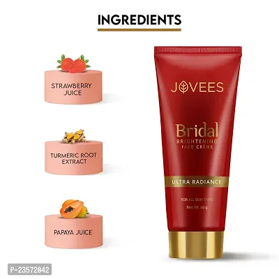 Jovees Herbal Bridal Face Cream | For Natural Glow and Brightness | Ultra Radiance, Hydrated and Flawless skin |Daily Use | For All Skin Types | Paraben and Alcohol Free | 60 GM-thumb4