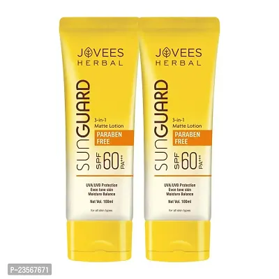 Jovees Sun Guard Lotion (SPF-60PA+++) 100 ML (Pack of 2)-thumb0