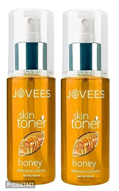Jovees Herbal Honey Skin Toner with 100% Natural Ingredients | Cleanses  Moisturises | Pore Tightening | For Dry or Combination Skin 100ML Each (Pack of 2)