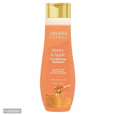 Jovees Herbal Honey  Apple Conditioning Shampoo | With Peach And Aloe Vera Extracts | For Dry And Rough Hair | 300 ml-thumb0