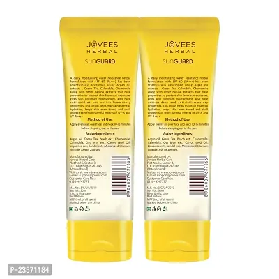 Jovees Herbal Sun Guard Lotion SPF 60 PA++++ | 3 in 1 Matte Lotion | Daily Use, UVA/UVB Protection, Moisture Balance, Even Tone Skin | Boot star 4 Rating | For Women/Men 50 ML (Pack of 2)-thumb2