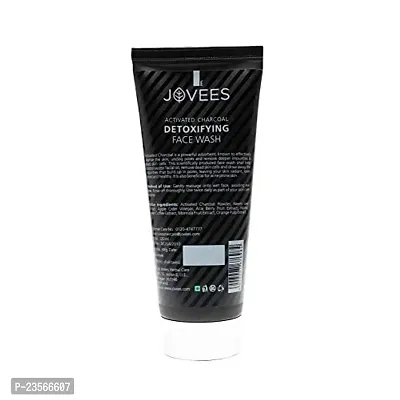 Jovees Herbal Activated Charcoal Detoxifying Face Wash For Men/Women | Anti Pollution, Deep Pore Cleansing, Oil Control, Removes Dirt  Impurities | Paraben  Alcohol Free | 120 ML (Pack of 1)-thumb2