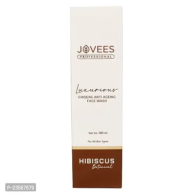 Jovees Herbal Luxurious Ginseng Anti Ageing Face Wash with Ginger Root  Aloe Vera Extract | For Brightening Skin | Improves Skin Texture 200ml