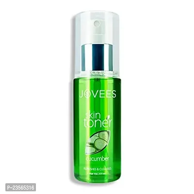 Jovees Herbal Cucumber Skin Toner For Face, 200 ml | Toner for Oily, Sensitive and Acne Prone Skin | Cucumber For Pore Tightening-thumb0