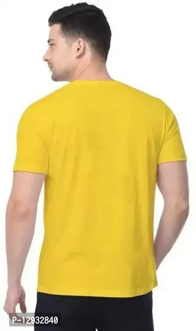 Pack of 2 Men Graphic Print Round Neck White, Yellow T-Shirt-thumb3