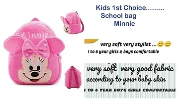 Kids Bag With Free Water Bottle Kids Soft Cartoon Animal Velvet Plush School Backpack Bag for 2 to 5 Years Baby/Boys/Girls Nursery, Preschool, Picnic-thumb4