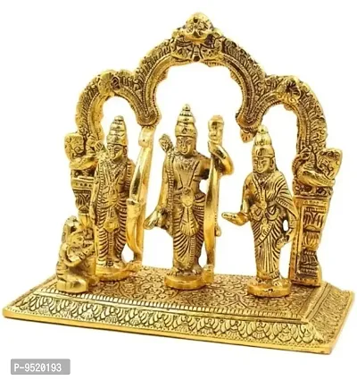 Creation Brass Ram Darbar Lord Rama Laxman and Sita Religious Statue for home decor Decorative Showpiece