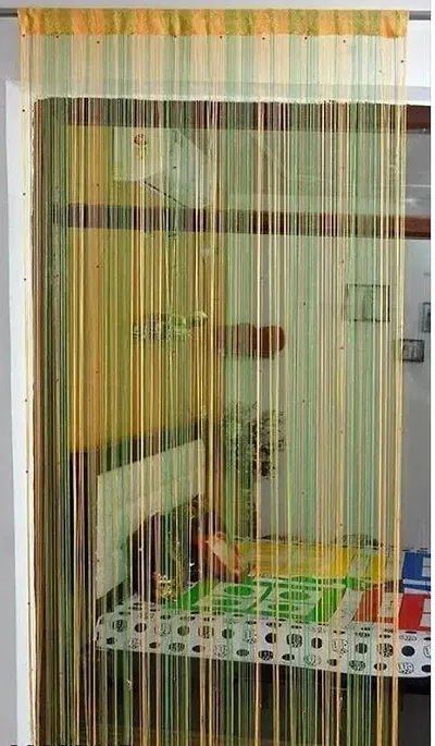 Stylish Multicoloured Polyester String Door Curtains