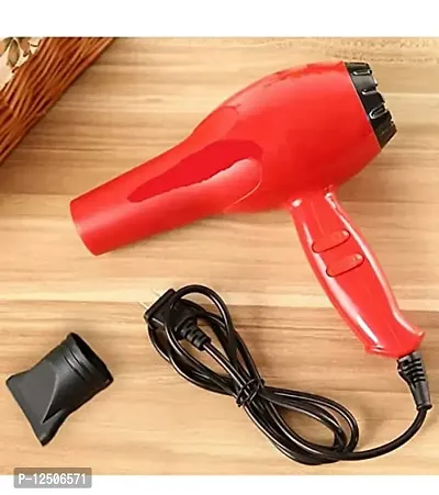 Nova NV-6130 1800W Hair Dryer Hot  Cold With  Speed Settings(Red)-thumb0
