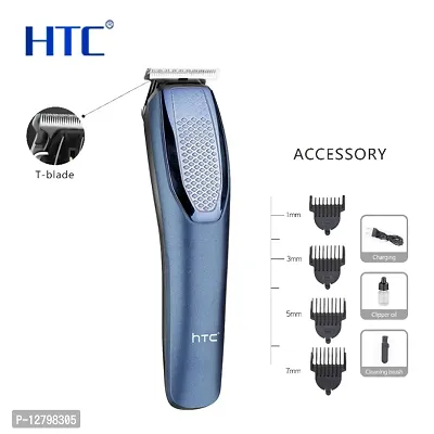 HTC AT-1210 Rechargeable Professional Hair Trimmer for Men  Women Trimmer 60 min Runtime 4 Length Settings-thumb0