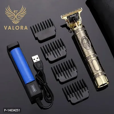 VALORA Premium Looking Golden Metal Trimmer Buddha / Dragon Design Hair Clipper Hair Trimmer Beard Trimmer-thumb0