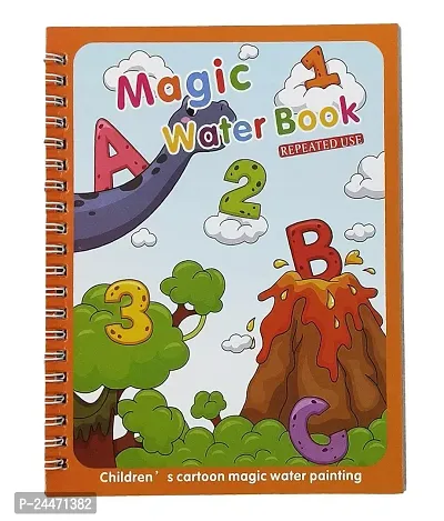 Magic Water Book for Kids for Children Reusable Book With 1 Pen (Theme 2) (Pack of 1)