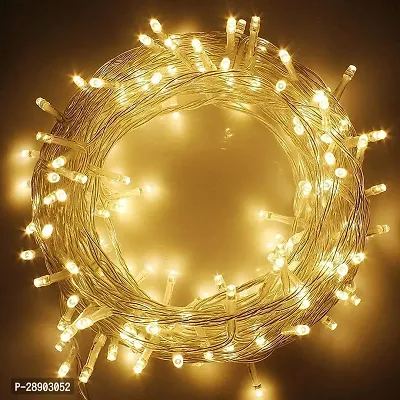 VALORA  12 Meter 35 Feet Long  LED Lights For Decoration Diwali Christmas Festival Lights (Warm White) (Pack of 1)