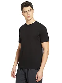 Global IMPEX  Men's Regular Fit cotton T-Shirt (Black, S-36) 1505-thumb3