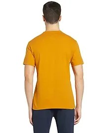 Athleisure Men's Regular Fit cotton T-Shirt (Yellow)-thumb1