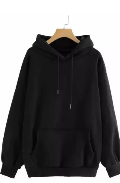R V Fashion Black Sweatshirt with Hoodie, Unisex Sweatshirt, Unisex Cotton hooddies, Sweatshirt Hoodies, Unisex Hoodies Soft Material, Summer, Rainy & Winter wear