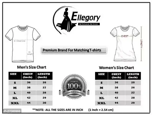 Ellegory Matching Couple T-shirts (Pack of 2) for Men  Women-thumb3