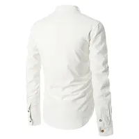 Reliable White Cotton Solid Short Length Kurta For Men-thumb3