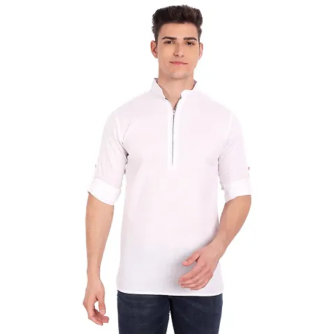 Elegant Solid Long Sleeves Casual Shirts For Men