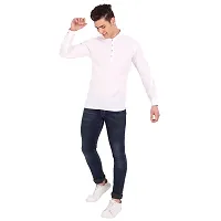 Elegant White Cotton Solid Long Sleeves Casual Shirts For Men-thumb4