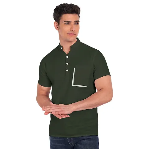 Stylish Cotton Solid Short Sleeves Casual Shirts