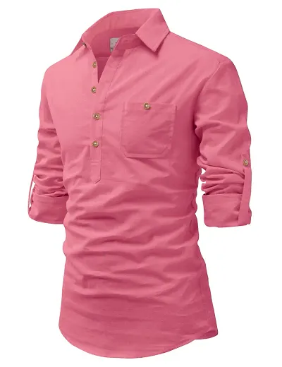 Reliable Solid Short Length Kurta For Men