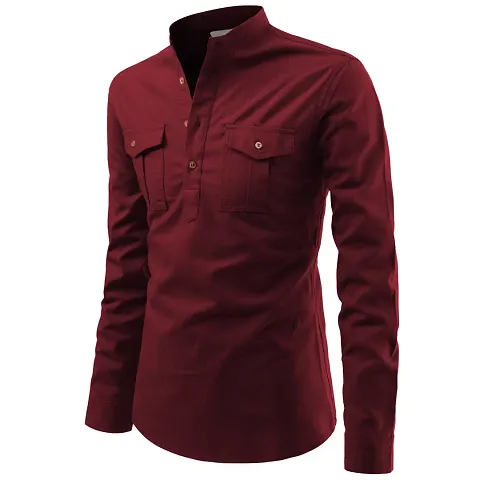 Reliable Solid Short Length Kurta For Men