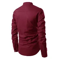 Reliable Maroon Cotton Solid Short Length Kurta For Men-thumb3