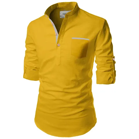 Reliable Solid Short Length Kurta For Men