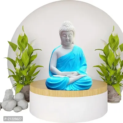 Handcrafted Buddha statue: The meditating Buddha statue is meticulously handcrafted, ensuring attention to detail and unique characteristics that make each piece one-of-a-kind.-thumb0