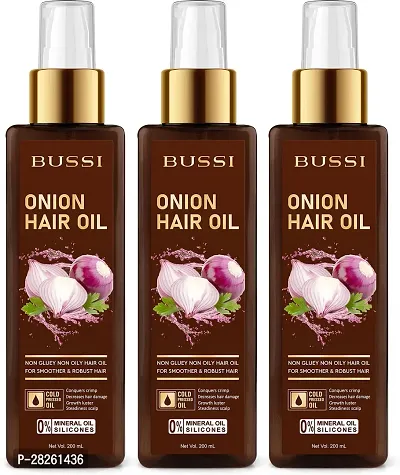 Onion Hair Growth Oil With Blend Of Essential Oils For Promotes Hair Growth Pack Of 3-thumb0