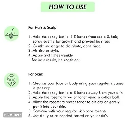 Rosemary Water for Hair Growth Spray 100% Natural Mist Spray.-thumb3