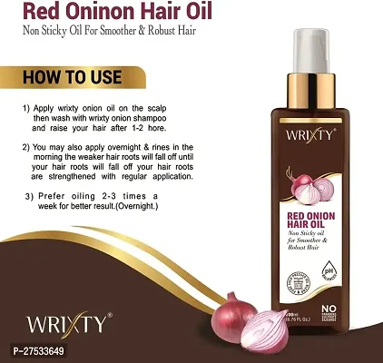 Red Onion Hair Oil For Hair Regrowth And Hair Fall Control -200 Ml-thumb2