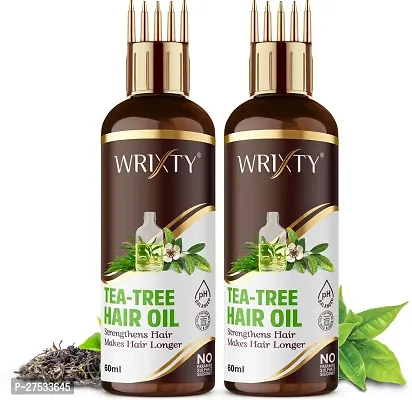 Tea Tree Hair Oil For Anti Dandruff And Control Hair Fall-60 Ml Each, Pack Of 2-thumb0