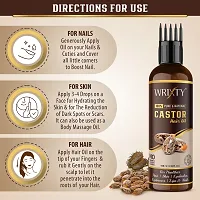 Premium Cold Pressed Pure Castor Oil To Support Hair Growth Conditioning Hair Thickening Lustre And Shine Anti-Hair -100 Ml-thumb1