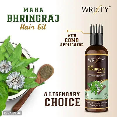 Maha Bhringraj Hair Oil For Intense Hair Treatment Promotes Hair Growth Treats Dandruff And Dry Scalp Slows Down Hair Greying And Nourishment To The Hair-100 Ml-thumb5